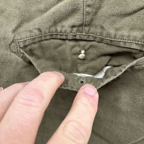 Daniel Cremieux 100% Linen Shorts Men’s 36W Off Green Flat Front READ - Picture 6 of 6